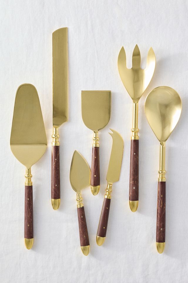 Woodland Metal Two-Piece Salad Serve Set #2