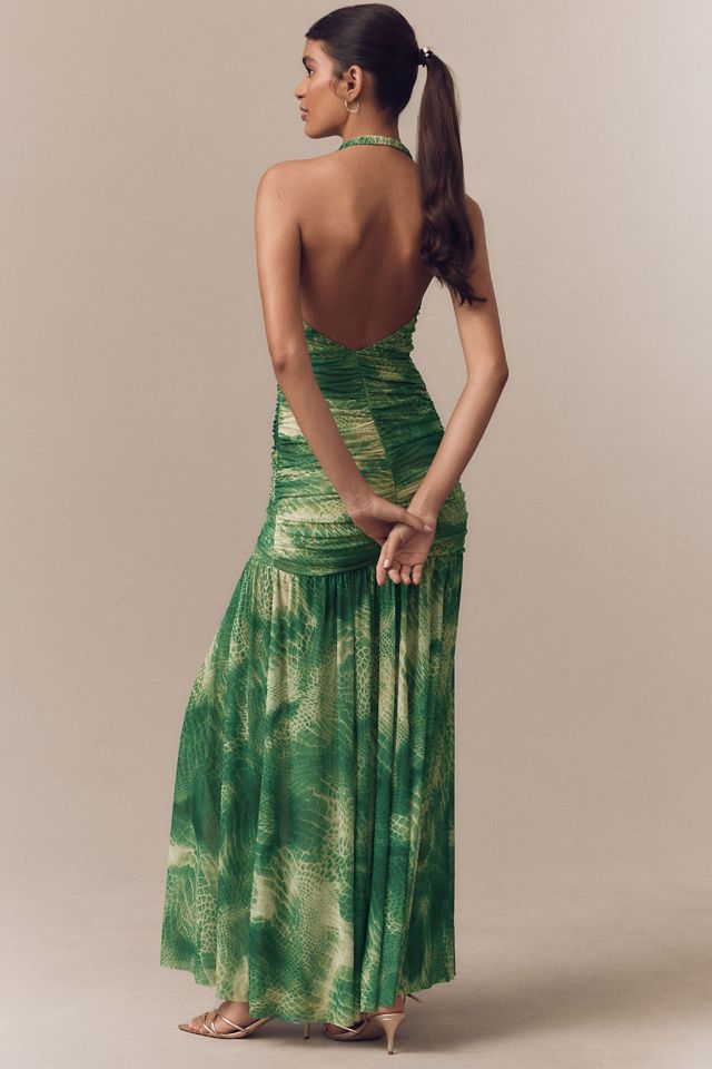AFRM Lapointe Halter Maxi Dress #2