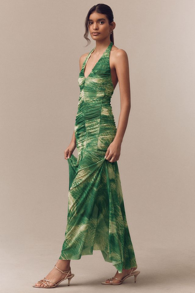 AFRM Lapointe Halter Maxi Dress #3