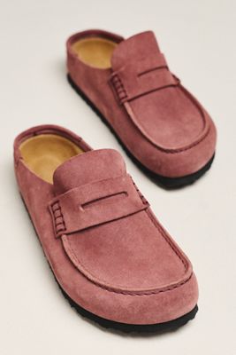 Birkenstock Naples Suede Clogs