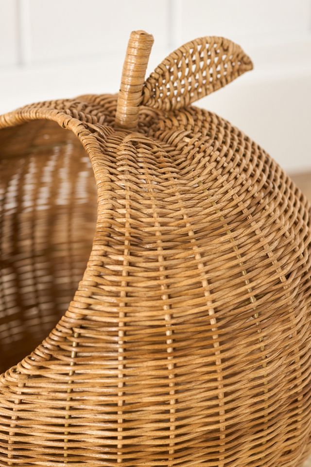 Apple Woven Wicker Basket #1