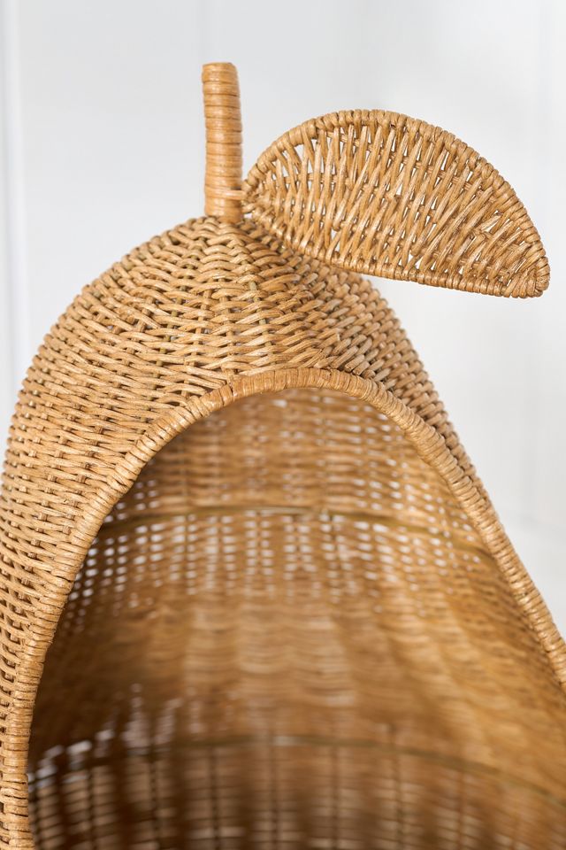 Pear Woven Wicker Basket #1