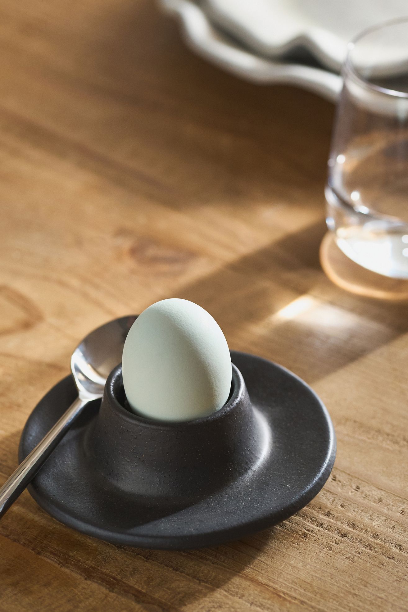 Costa Nova Roda Stoneware Egg Cup - Grey Pattern