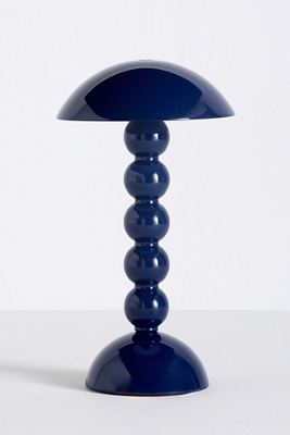 Addison Ross Bobbin Led Cordless Rechargeable Table Lamp In Blue