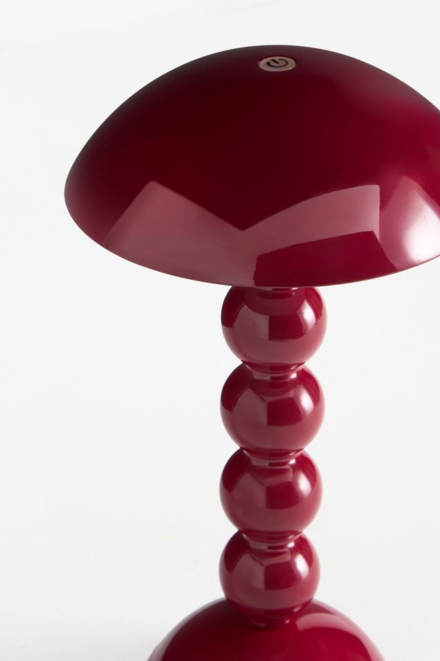 Bobbin LED Cordless Rechargeable Table Lamp - Red