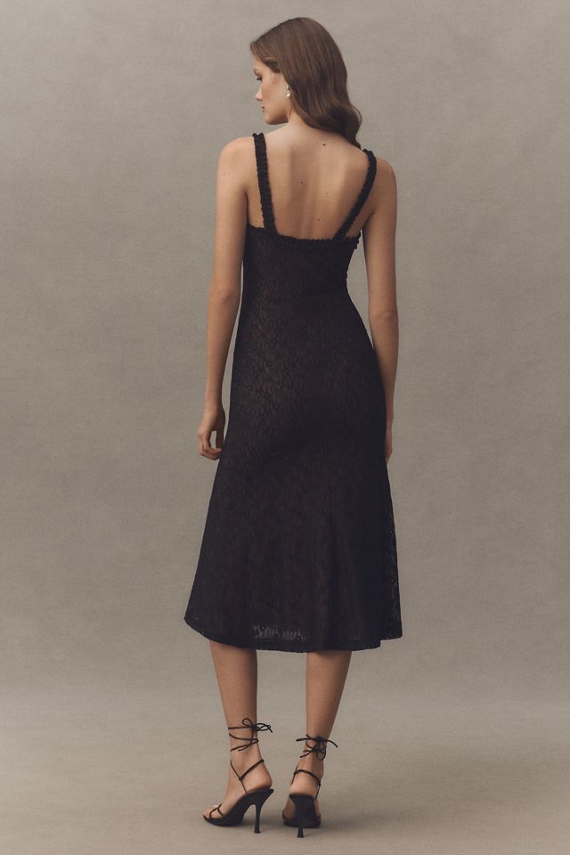 Bardot Alegra Sleeveless V-Neck Stretch Lace Midi Dress #1