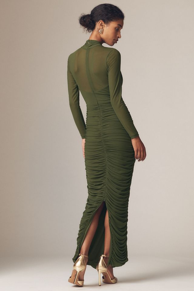 Bardot Aliyah Long-Sleeve Front-Cutout Stretch Jersey Midi Dress #2
