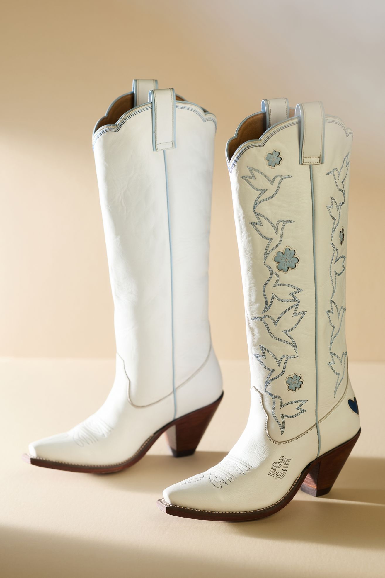 Besita Honey Embroidered Western Boots