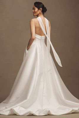 Jenny Yoo Chiffon Neck Scarf