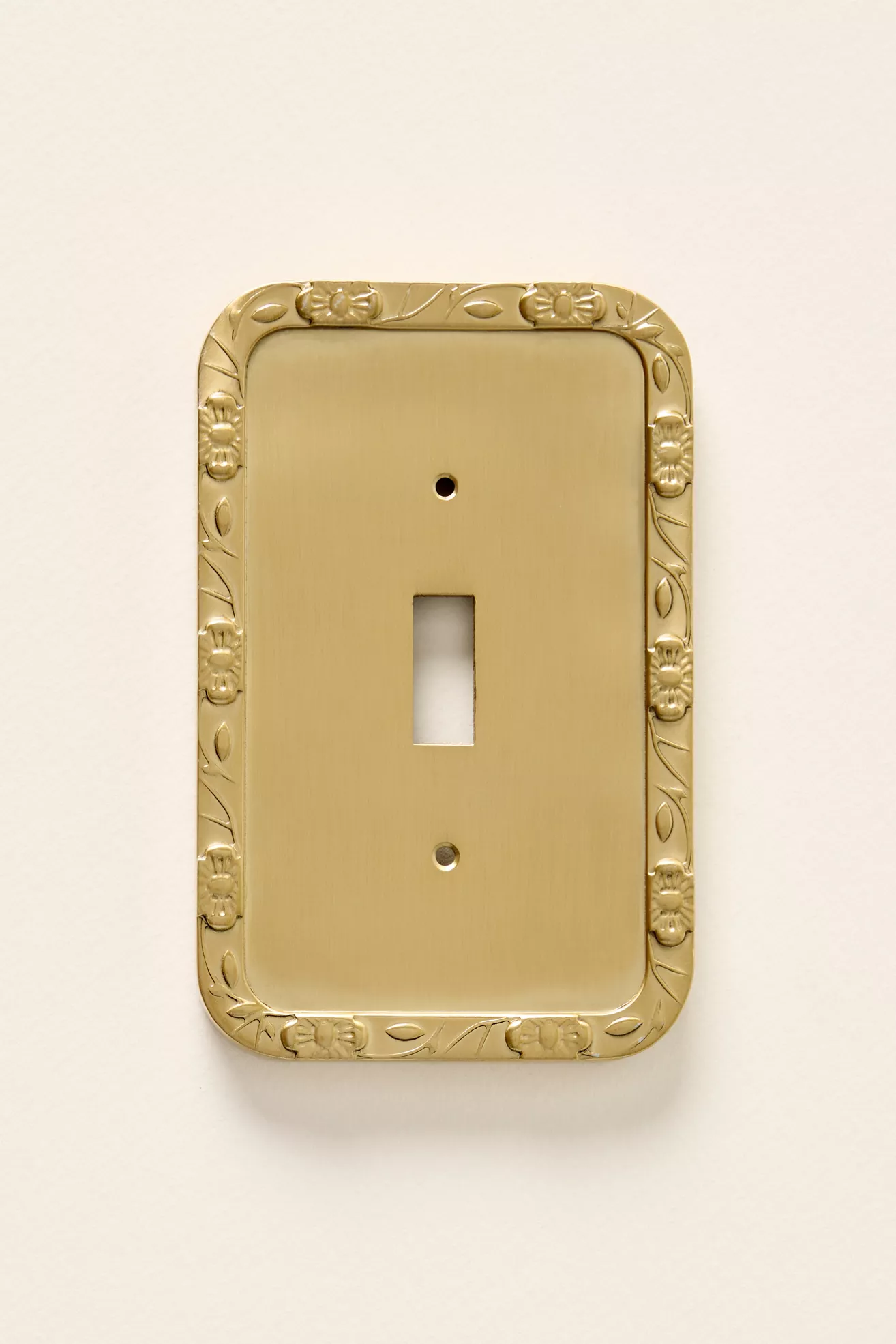 Floral Border Metal Switch Plate - thumbnail 3