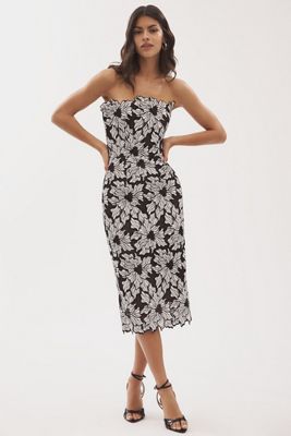 Anthropologie ★ Helsi Naomi Strapless llic Fringe Dress Helsi Naomi Strapless Metallic Fringe Midi Dress | Anthropologie