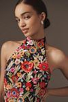 Helsi Sarah Halter Floral Sequin Mini Dress