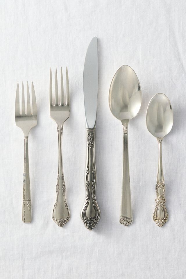 One-of-a-Kind Vintage Silverplate 5-Piece Place Setting #2