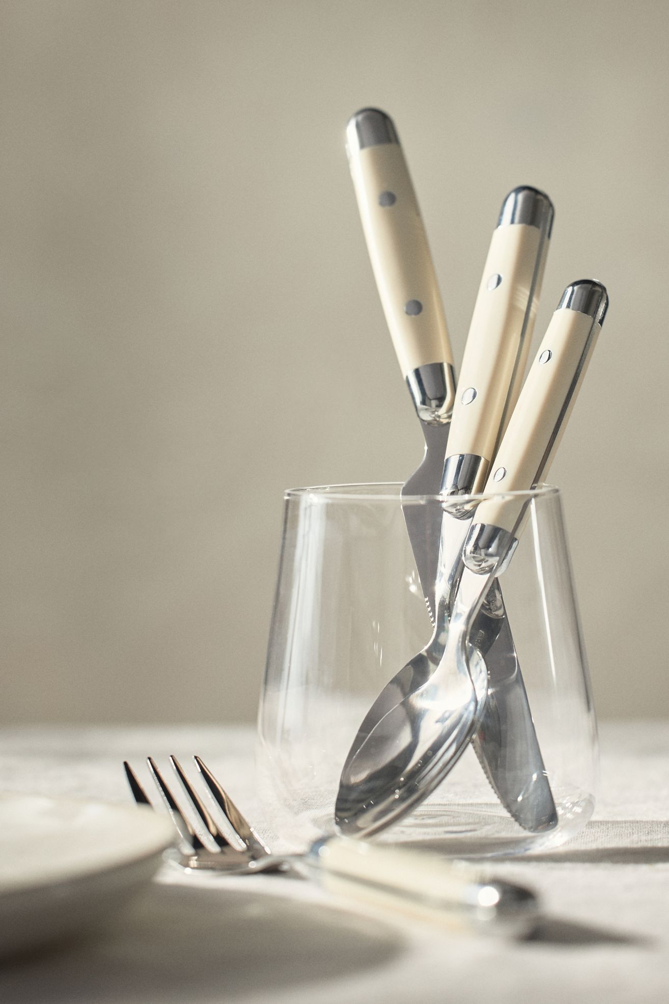 Jubilee Flatware 16-Piece Place Setting - White, Standard, Set