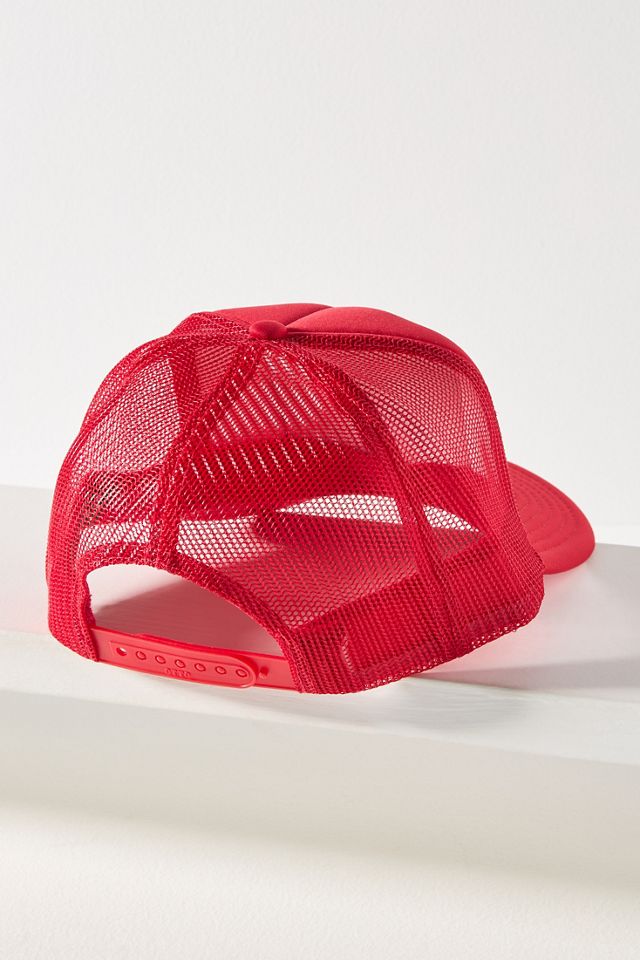 Friday Feelin Cali Stripe Trucker Hat #1