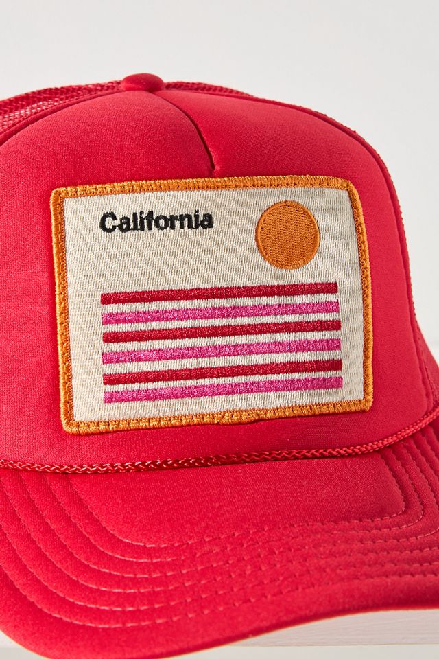 Friday Feelin Cali Stripe Trucker Hat #2