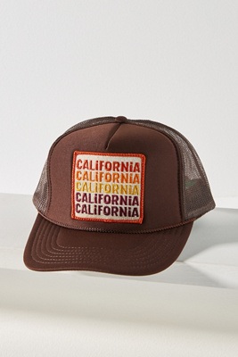 Anthropologie Cali hat Friday Feelin Cali Stripe Trucker Hat | Anthropologie main image 3