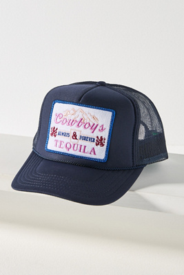 Friday Feelin Cowboys & Tequila Trucker Hat In Blue
