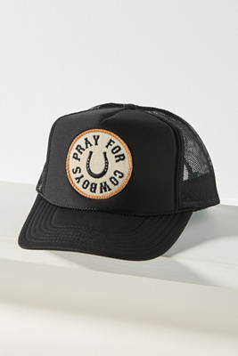Friday Feelin Pray for Cowboys Trucker Hat Pray For Cowboys Trucker Hat in Tan – Shop Friday Feelin main image 4