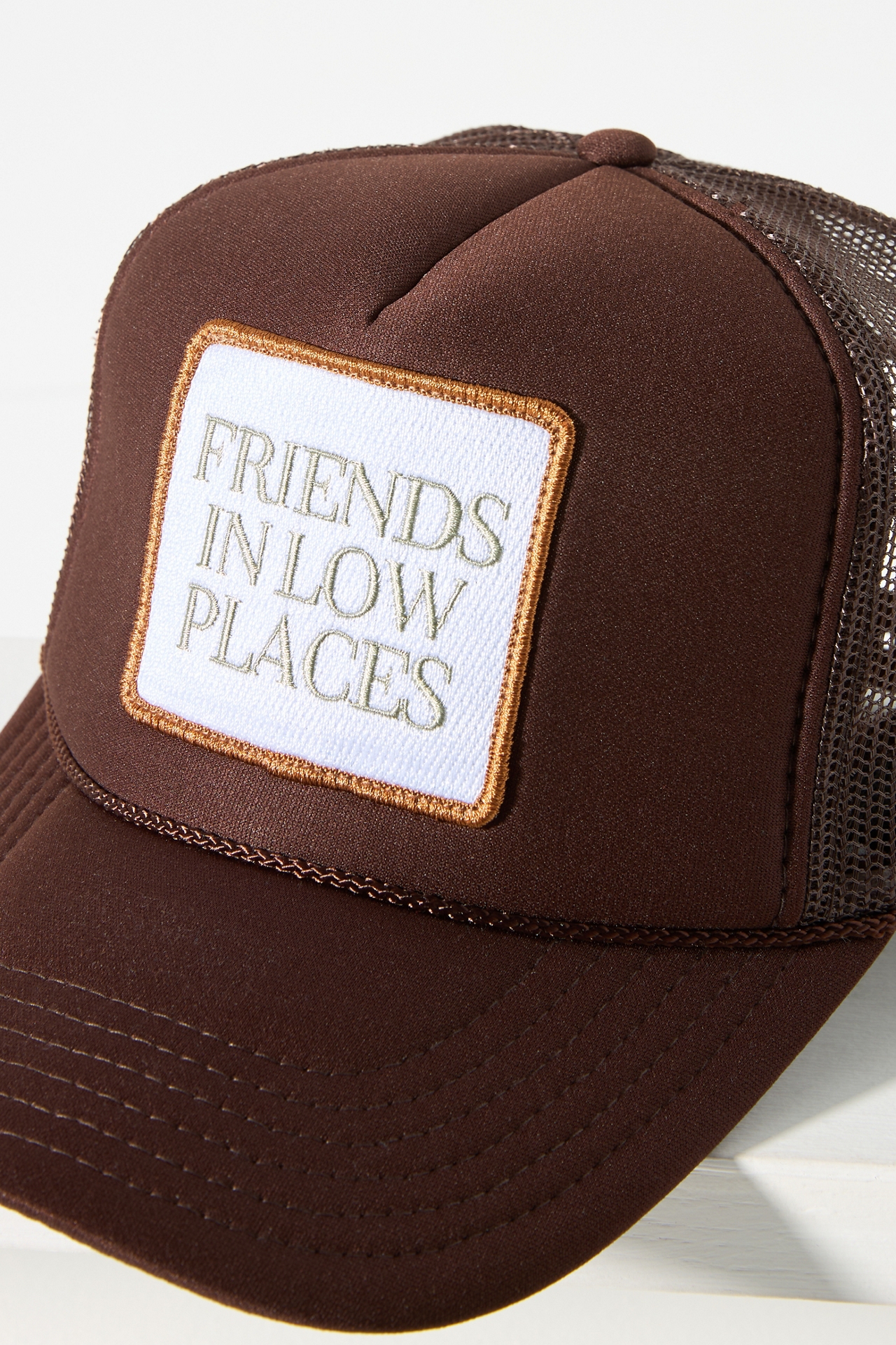Friday Feelin Friends Low Places Trucker Hat