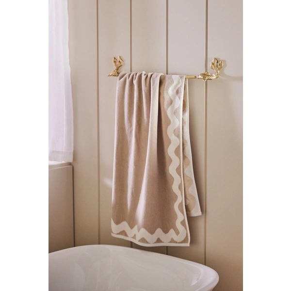 Koi Fish Mixed-Metal Towel Bar
