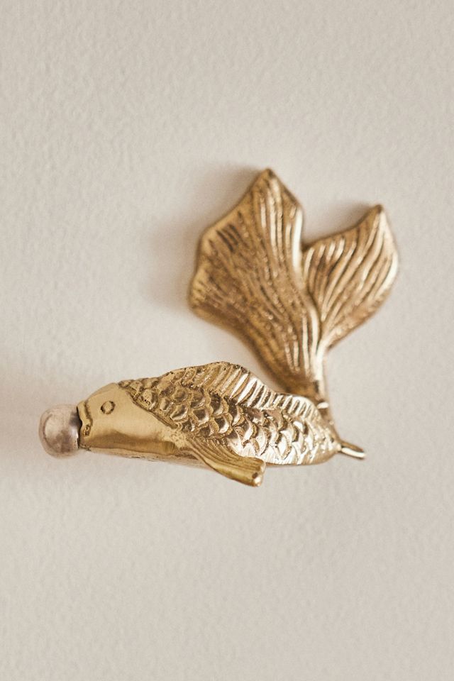 Koi Fish Mixed Metal Bath Hook #1