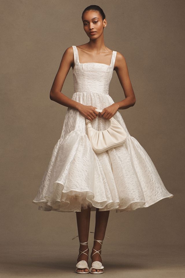 Bronx and Banco Tiara Sleeveless Fit & Flare Midi Wedding Gown #2
