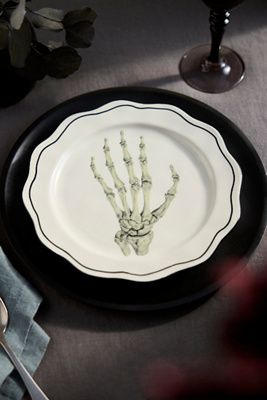 Terrain Skeleton Hand Stoneware Plate