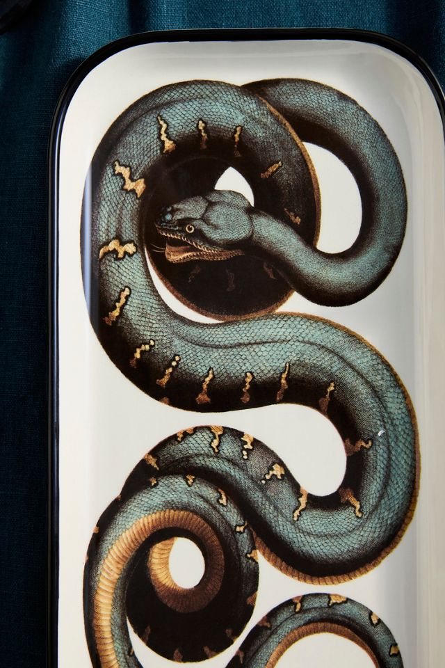 Spooky Snake Stoneware Serving Platter #1
