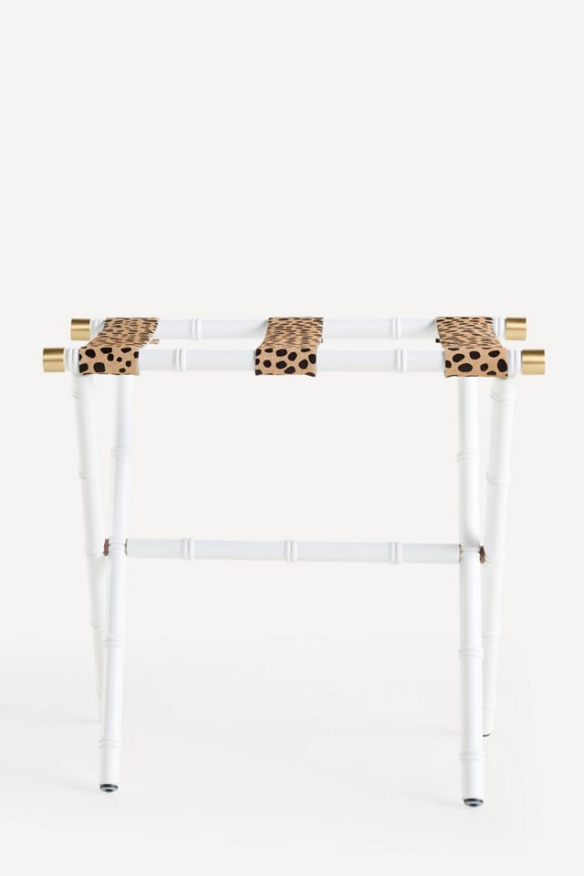 Painted Wood Luggage Rack #1