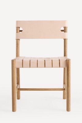 Leather Sling Dining Chair