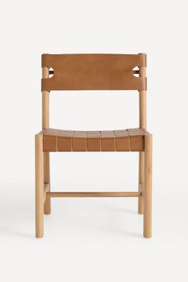 Leather Sling Dining Chair