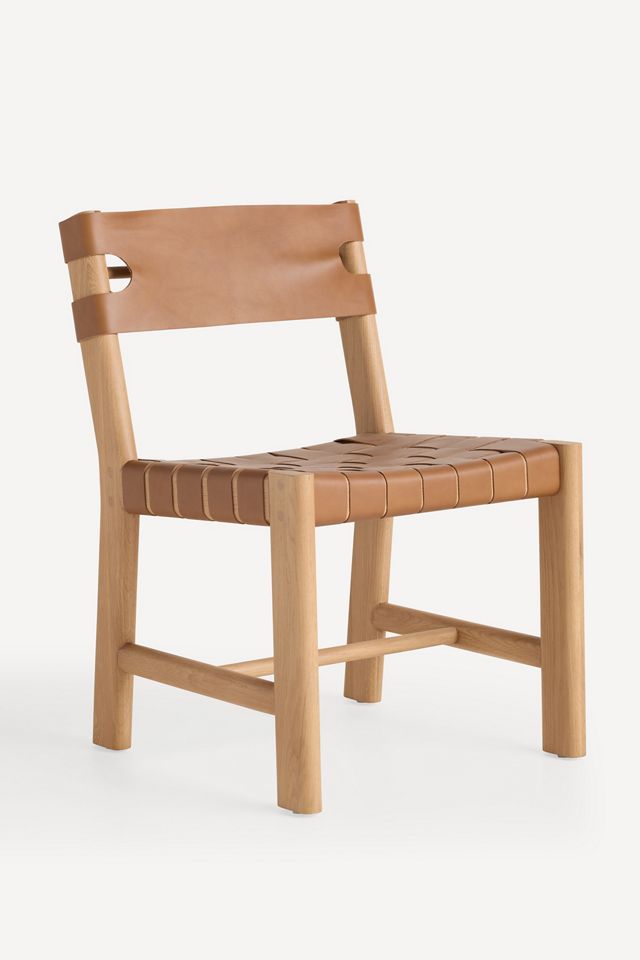 Leather Sling Dining Chair #1