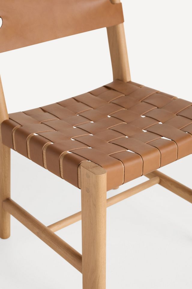 Leather Sling Dining Chair #4