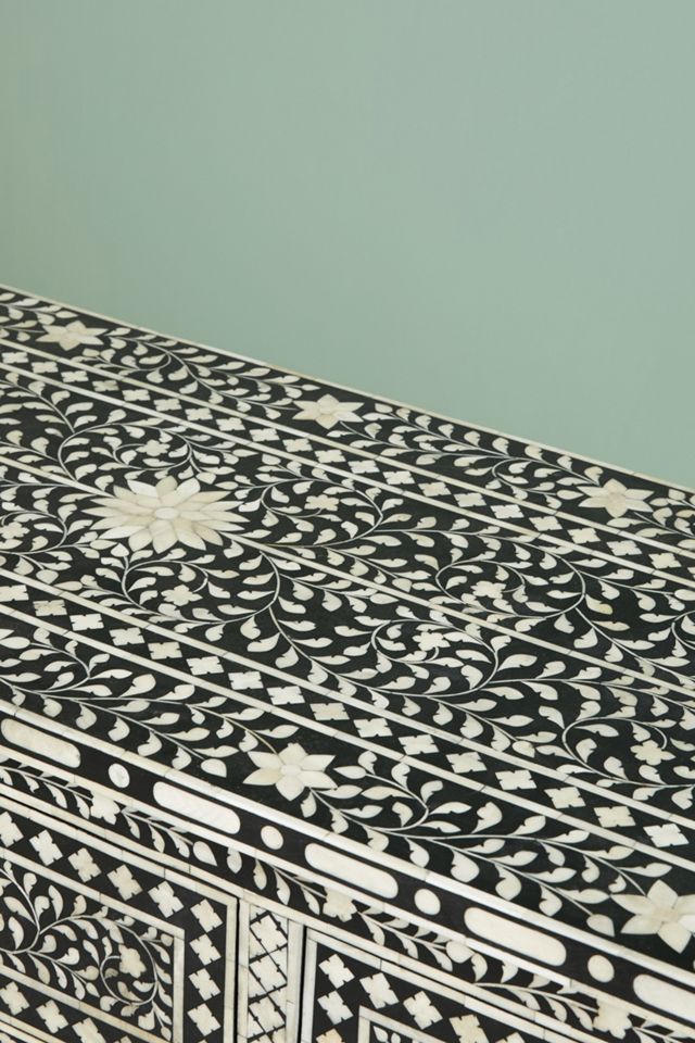 Bone Inlay Three-Drawer Dresser #4
