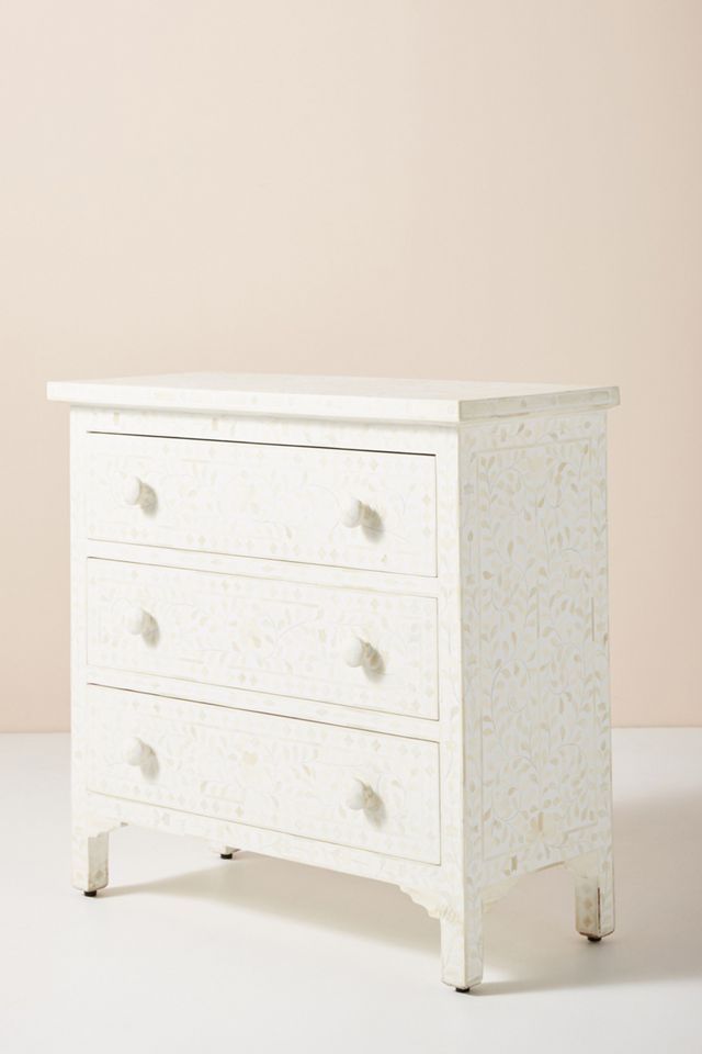 Bone Inlay Three-Drawer Dresser #1
