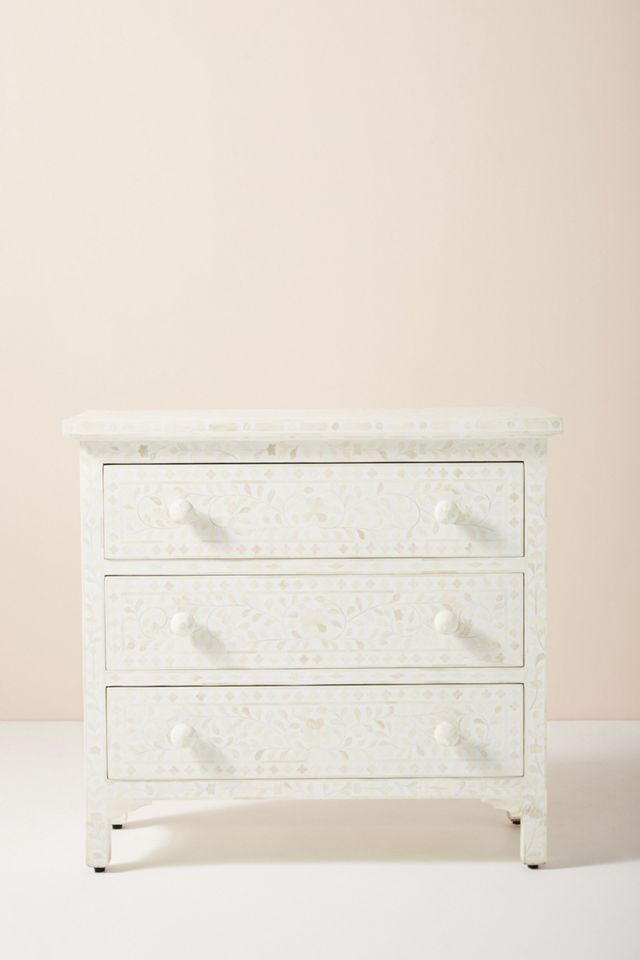 Bone Inlay Three-Drawer Dresser #2