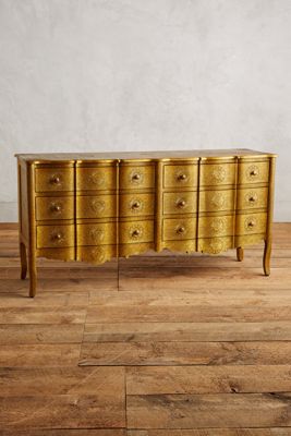 Hand-Embossed Six-Drawer Dresser