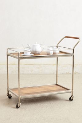 Wooden Bar Cart