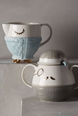 Cozy Carolers Sugar & Creamer