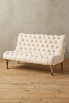 Striped Linen Orianna Settee