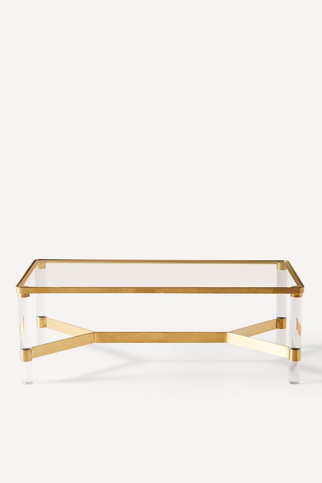 Oscarine Lucite Rectangular Coffee Table #2