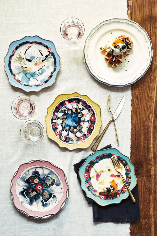 Plumed Crest Dessert Plate #1