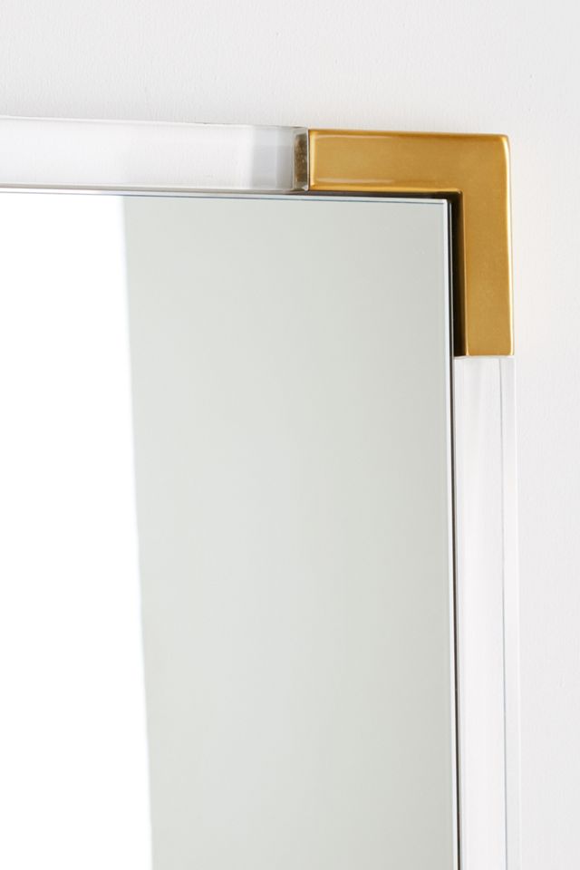 Standing Brass-Capped Mirror #1