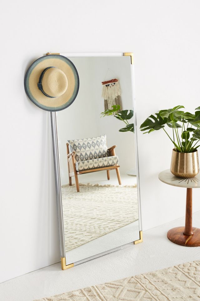 Standing Brass-Capped Mirror #2