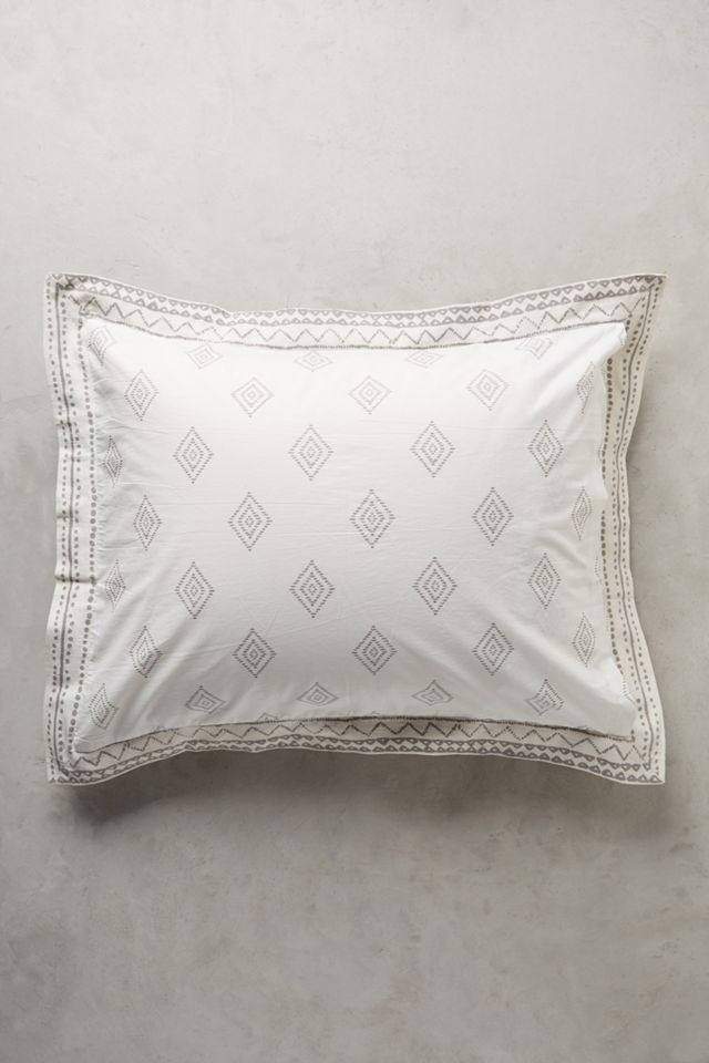 Embroidered Pointilliste Shams #1