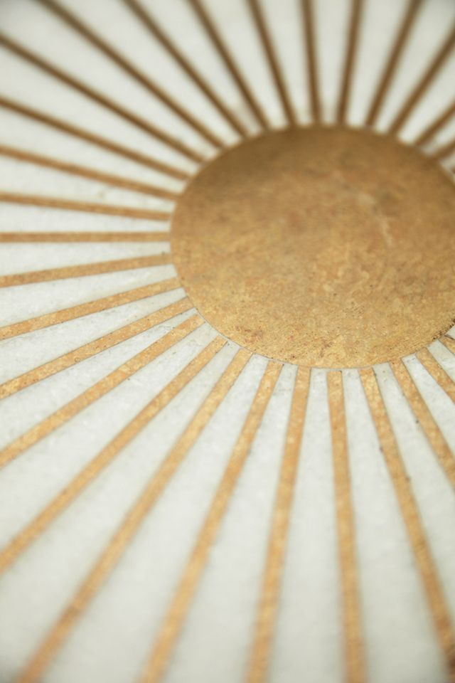 Brass Starburst Round Coffee Table #5