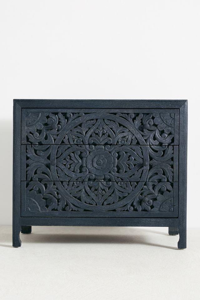 Anthropologie store carved dresser