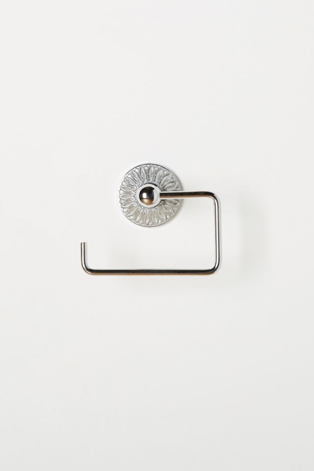 Floral Imprint Toilet Paper Holder #1