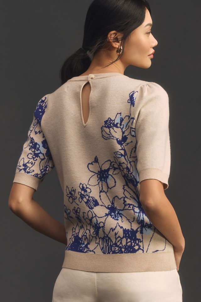 Sonal Nathwani Harmon Jacquard Sweater Tee by Maeve #1